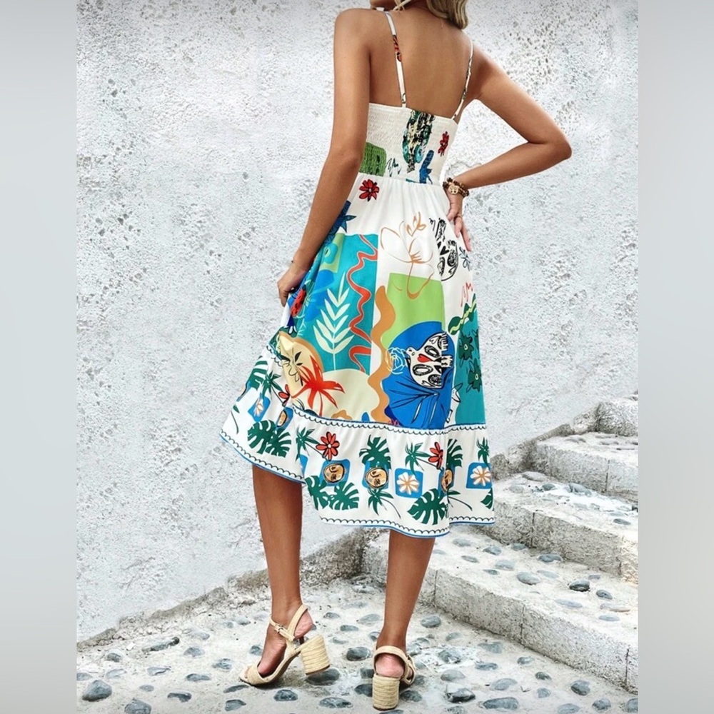 Tropical Midi Dress - Picture 2 of 2